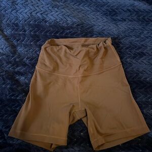 Lululemon brown biker shorts